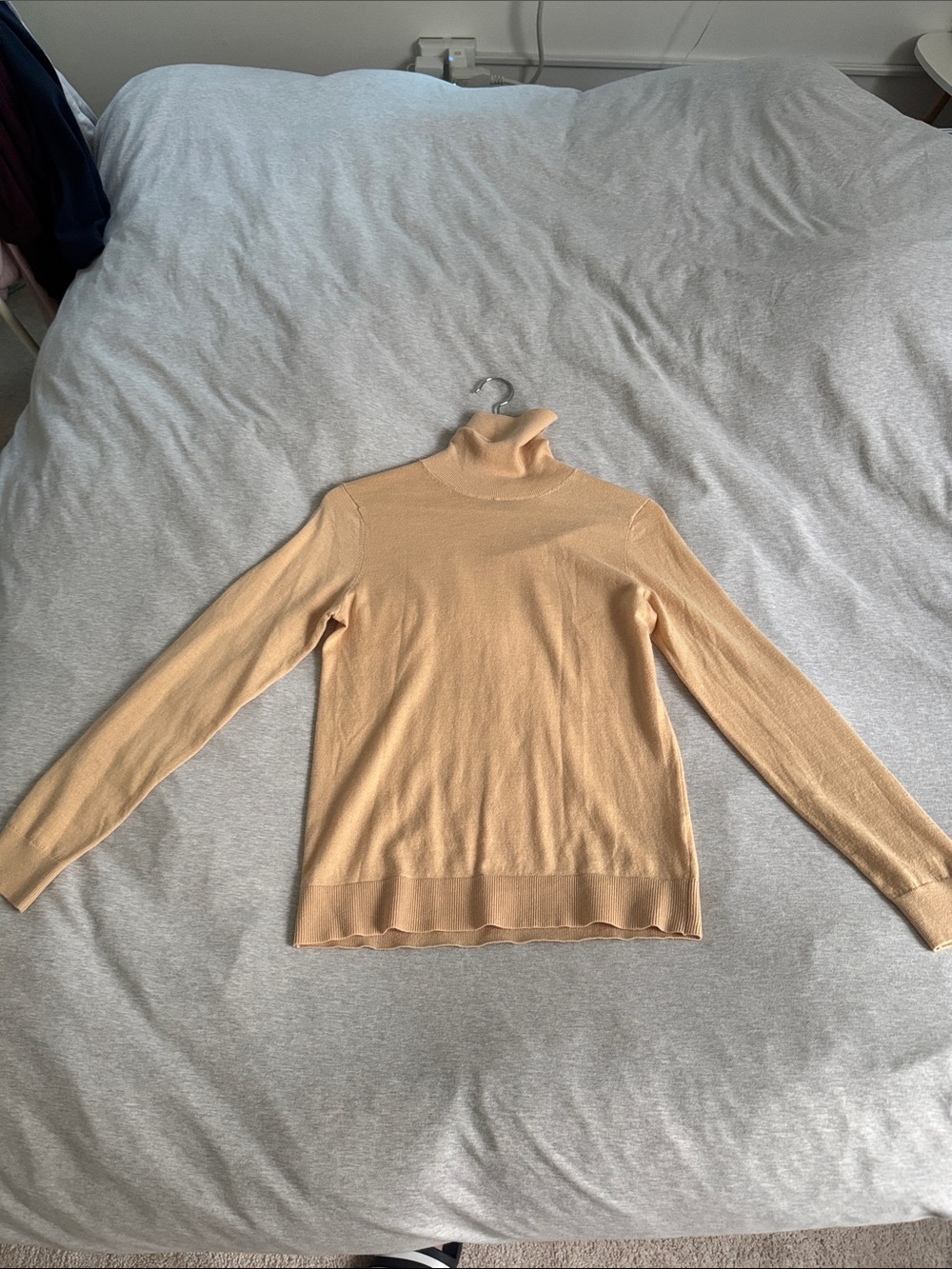 Massimo Dutti Peach Turtleneck Sweater